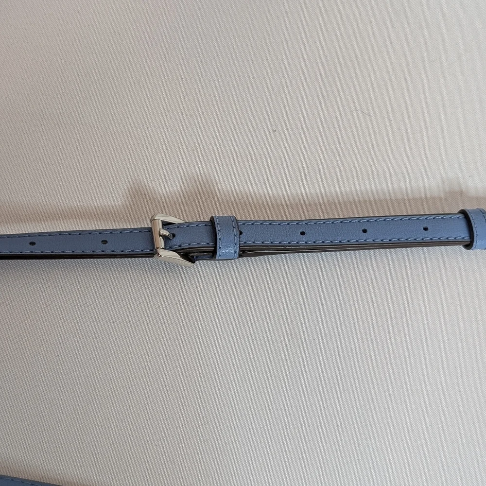Michael Kors Mott French Blue Crossbody Large Clutch Purse EUC - Picture 13 of 14